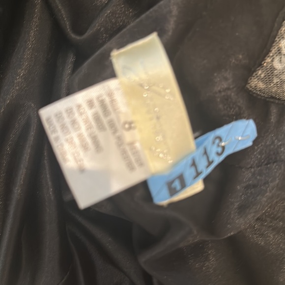 Jazz couture size 8 black and sequin long gown. - Picture 10 of 13